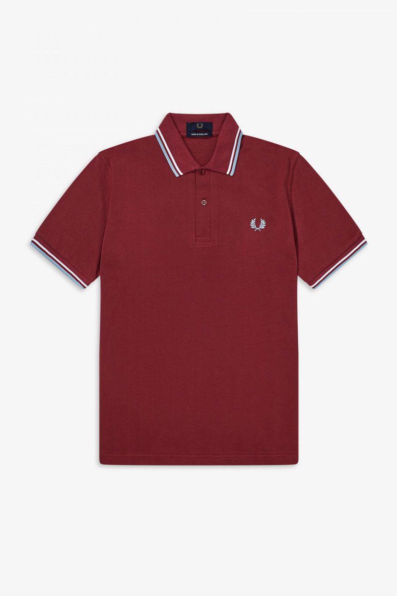 Fred Perry Polo Shirts Sales - Mens M12 Burgundy